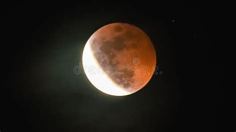 The Lunar Eclipse. Photographed Blood Moon Stock Photo - Image of ...