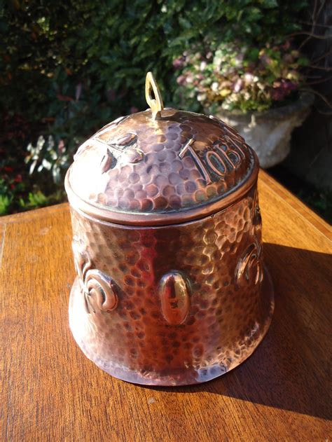 Antiques Atlas Arts Crafts Copper Tabacco Jar