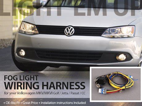 ECS News ECS MKV MKVI Fog Light Wiring Harness For 9006 Bulbs