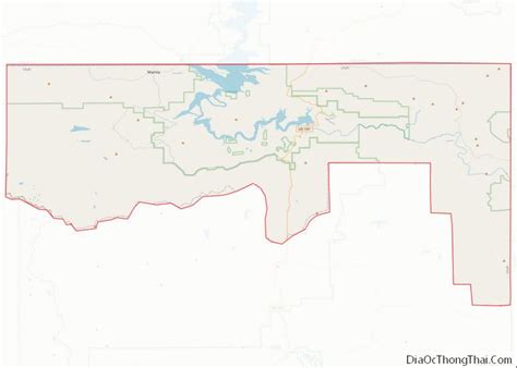 Map of Daggett County, Utah - Thong Thai Real