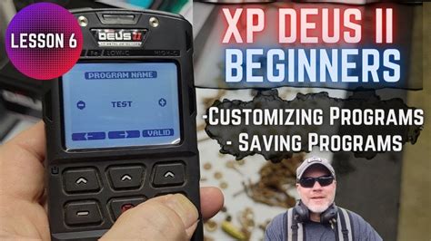 XP Deus II For Beginners Lesson 6 Customizing And Saving Search