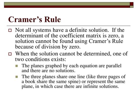 PPT - Cramer's Rule PowerPoint Presentation, free download - ID:1712785