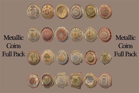 Metallic Coins Full Pack 3d Props Unity Asset Store