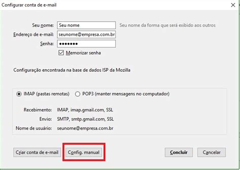 Configurando Sua Conta De Email No Mozilla Thunderbird Brasil Cloud