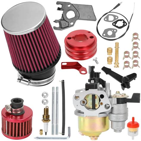 Buy Yoxufa High Performance Upgraded Carburetor 62mm Air Filter Adapter Fuel Filter Kit For