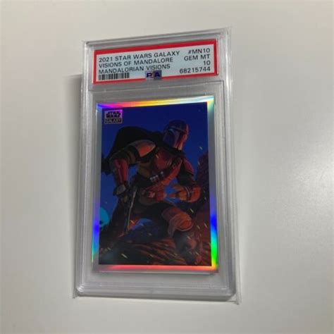 Mandalorian Topps Chrome Star Wars Galaxy Visions Refractor Mn