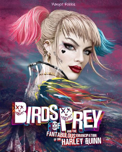 The Poster For Birds Prey Featuring Harley Quinn