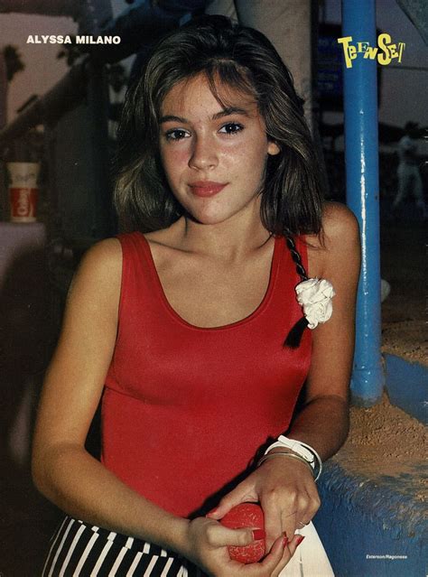 Teen Set Pinup Alyssa Milano 1980s In 2019 Mädels Schauspieler