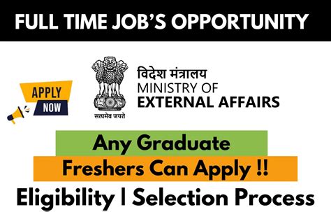 Ministry Of External Affairs Recruitment Drive For Internship Apply