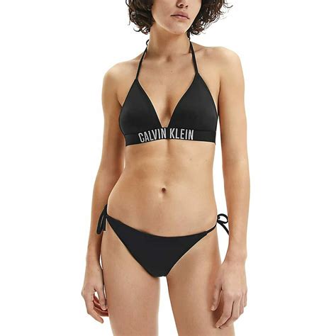 Calvin Klein Bikini Τριγωνάκι με Ενίσχυση Μαύρο KW0KW01824 BEH Skroutz gr