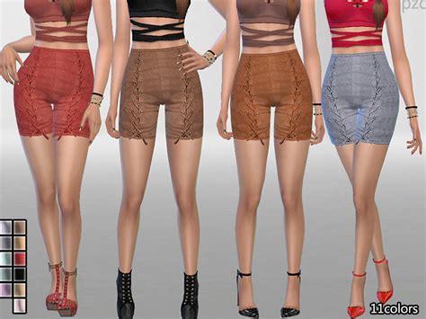 Pzcelegant Suede Shorts The Sims 4 Catalog