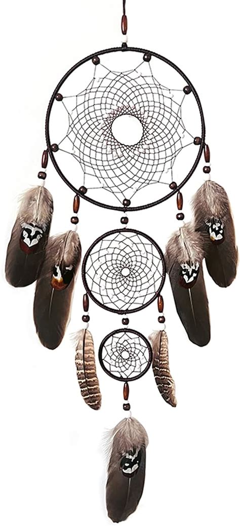 Amazon FeelfunFeather Brown Large Dream Catchers Handmade Native