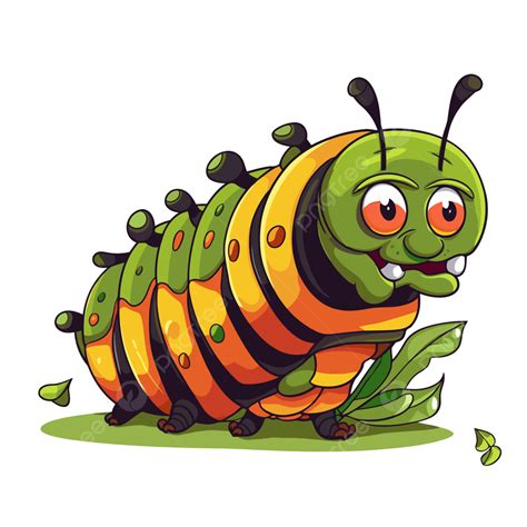 Monarch Caterpillar Clipart Cartoon Caterpillar Vector