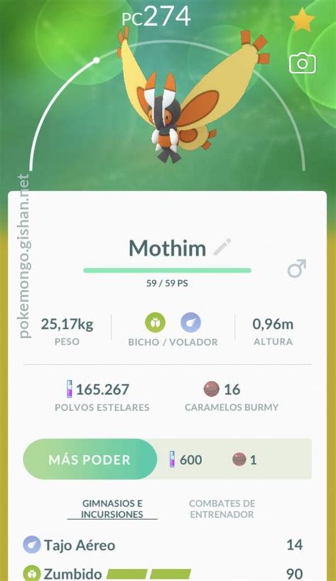 Mothim - Pokemon Go