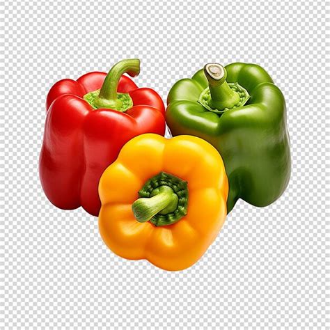 Premium Psd Bell Peppers Isolated On Transparent Background Png