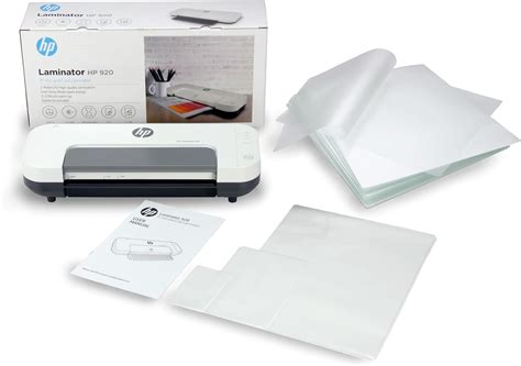 Amazon HP Hot Cold Laminator Machine With 100 Pouches 9 2 Inch Thermal Laminator With