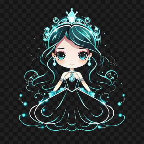 Premium Psd Tshirt Design Of Charming Chibi Girl With Braided Hair