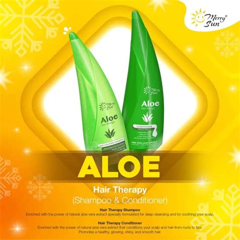 Merry Sun Aloe Vera Shampoo And Conditioner 300 Ml With Real Natural Aloe Vera Extract Which