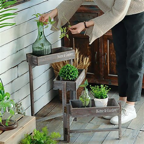 Rustic Freestanding Shelving In Gray Homary