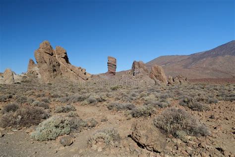 Volcanic Rocks Near Volcano Teide, Tenerife Island, Spain Stock Image - Image of hill ...