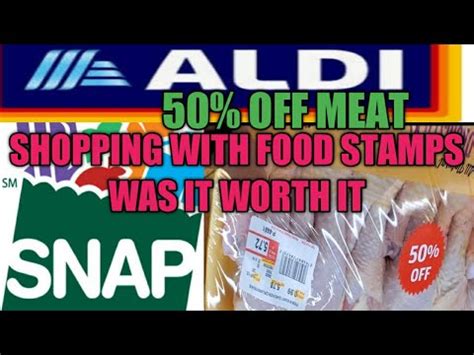 Aldi Shop With Me Using Food Stamps Ebt Worth It Off Meat