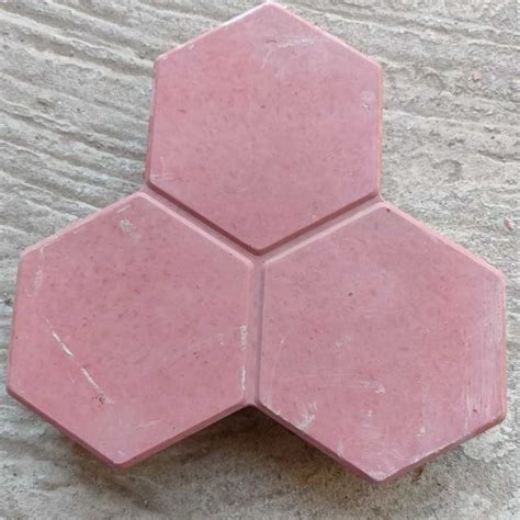 Hexagon Red Concrete Paver Block Dimensions X Mm Thickness