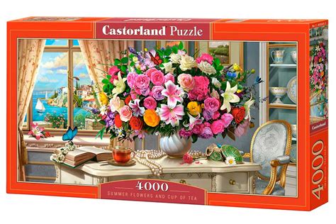 Comprar Puzzle Castorland Flores de Verano y Taza de Té de 4000 Piezas