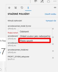 Problémy při stažení a instalaci QRCodeScanner import faktur do