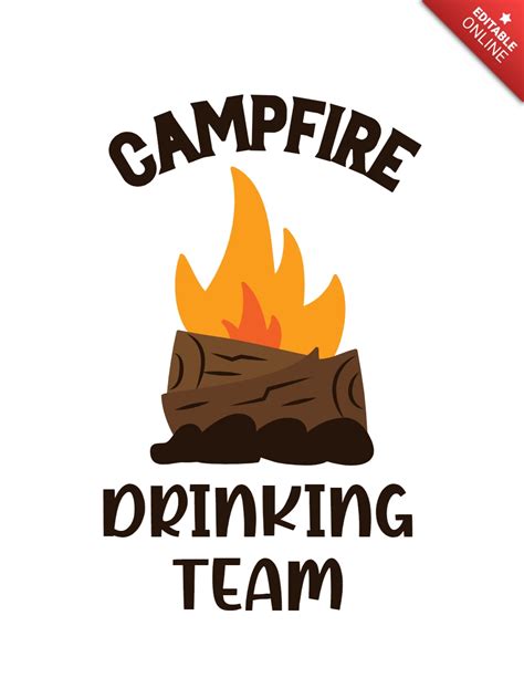 Campfire T Shirt Template Design Free Design Template