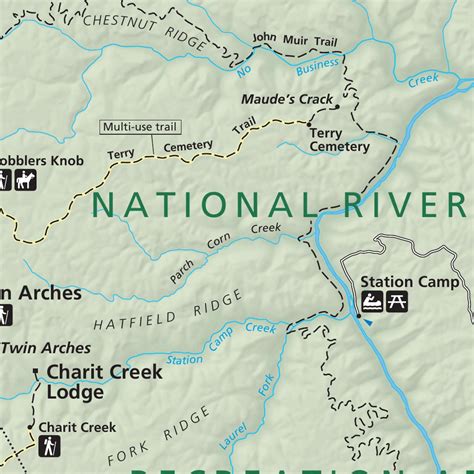 Big South Fork National River and Recreation Area map by US National ...