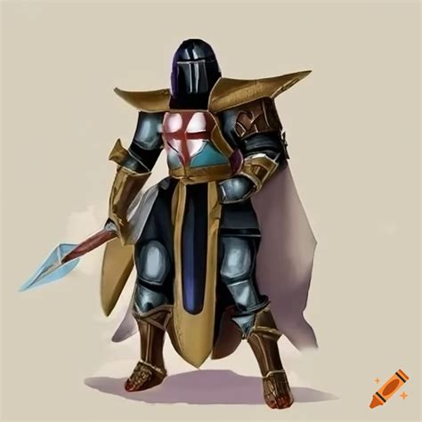 Digital Art Of Nappa Fused With Valak Wearing Templar Armor