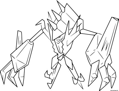 Coloriage Pokemon Legendaire Necrozma Jecolorie