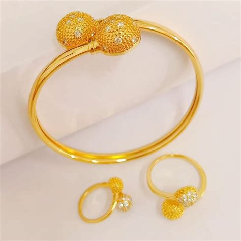 Bracelet Bangle Boba Silang Emas Korea Bangkok GOLD PLATED Lazada