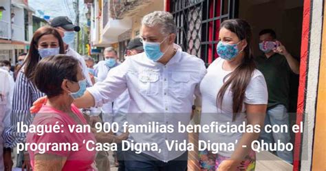 Ibagu Van Familias Beneficiadas Con El Programa Casa Digna Vida