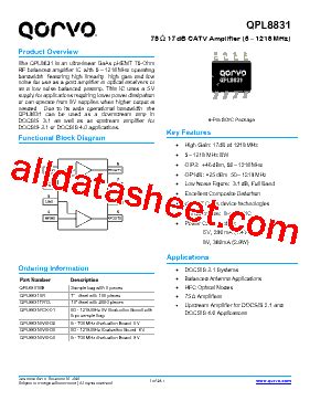 Qpl Evb Datasheet Pdf Qorvo Inc