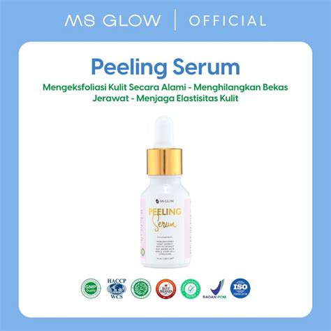 Jual MS GLOW PEELING SERUM EXFOLIATE SKIN 10 ML Shopee Indonesia