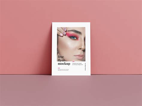 Free Standing A6 Flyer Mockup PSD 4 Set PsFiles