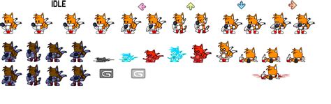 Tails Sprite Sheet FNF by Socrates2017 on DeviantArt