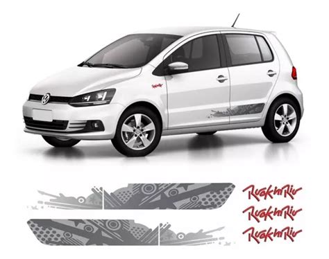 Adesivo Faixa Lateral Volkswagen Fox Rock In Rio 2015 Parcelamento