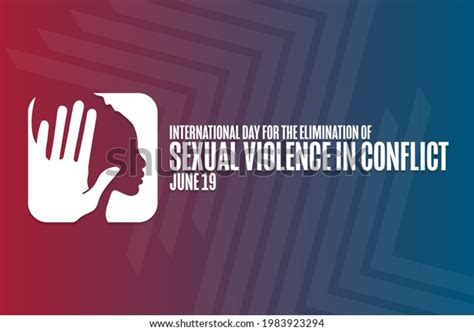 International Day Elimination Sexual Violence Conflict Stock Vector