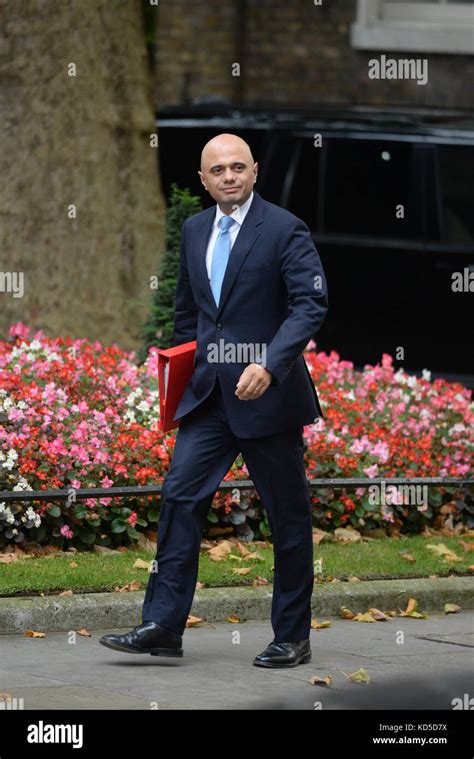 Communities Secretary Sajid Javid Arriving In Downing Street London