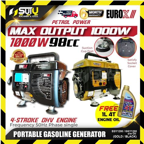 HOT SELLINGEUROX EGY1200 GGY1200 98CC 4 Stroke Portable Gasoline