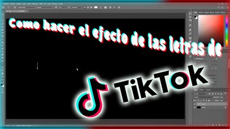 Como Hacer El Efecto De Las Letras De Tiktok Con Adobe Photoshop Youtube