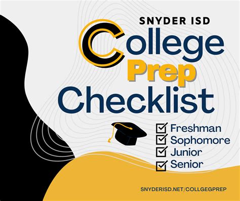 College Prep (Checklists, test prep, applications & more) | Snyder High