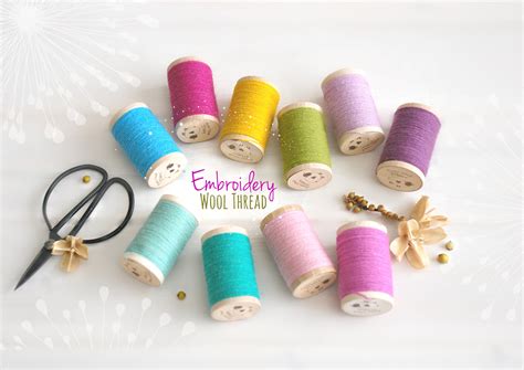 Wool Embroidery Thread - 100% Wool Thread - Rustic Wool Thread - Moire ...