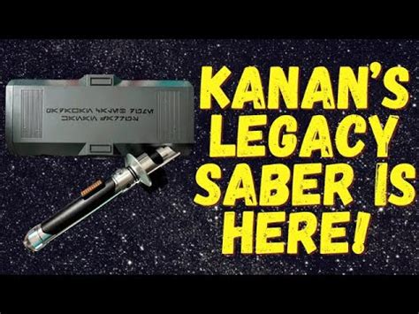 Unboxing Padawan Caleb Dume Kanan Jarrus Legacy Lightsaber Youtube