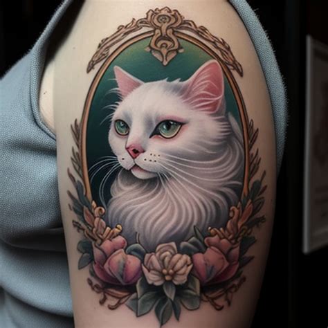 62 White Cat Tattoo Ideas - TattooClue.com