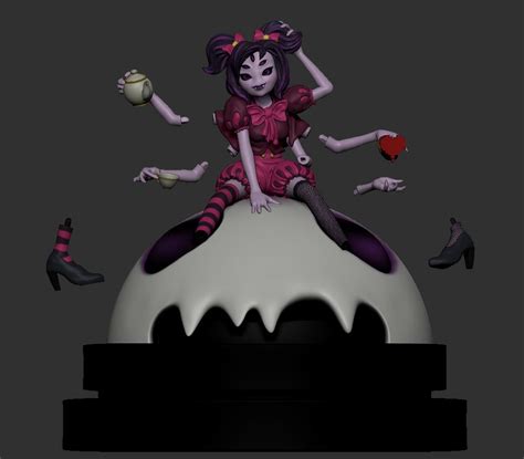 Artstation Muffet Undertale Character 3d Print Resources