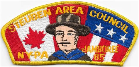 Steuben Area Council Strip 1985 National Jamboree CSP SAP Boy Scouts Of