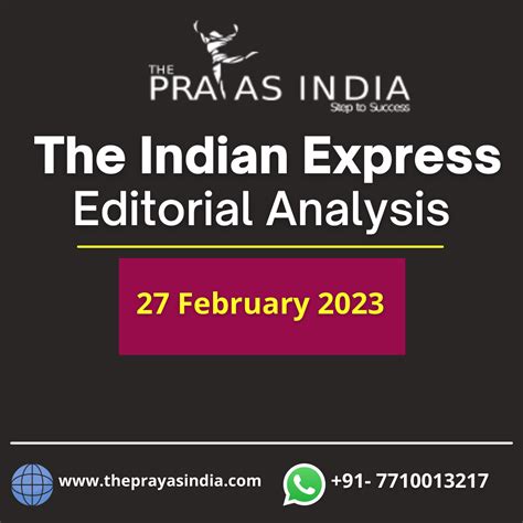 27 February 2023 The Indian Express The Prayas India